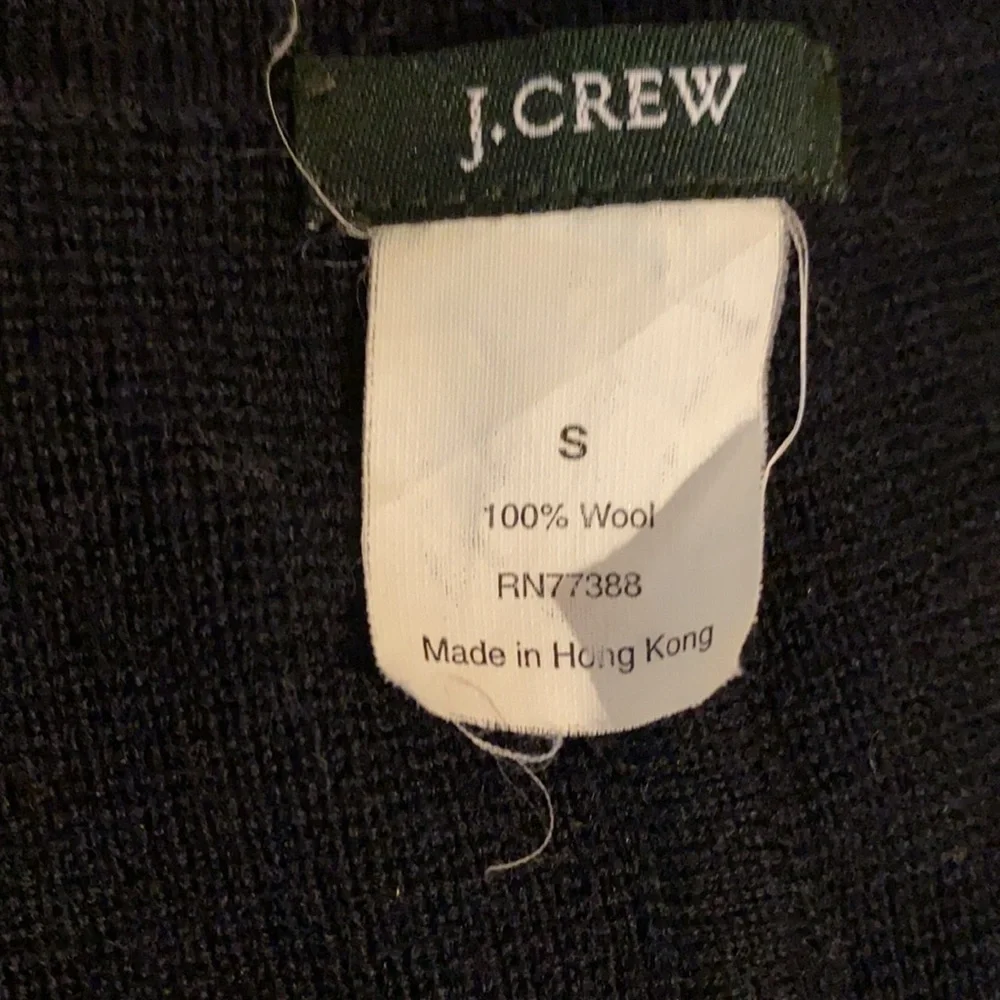 ~J. Crew~ Black Collar Wool Sweater Blazer